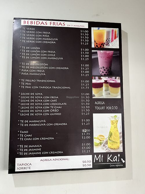   at Mi Kai Cocina Vegetariana in San Salvador