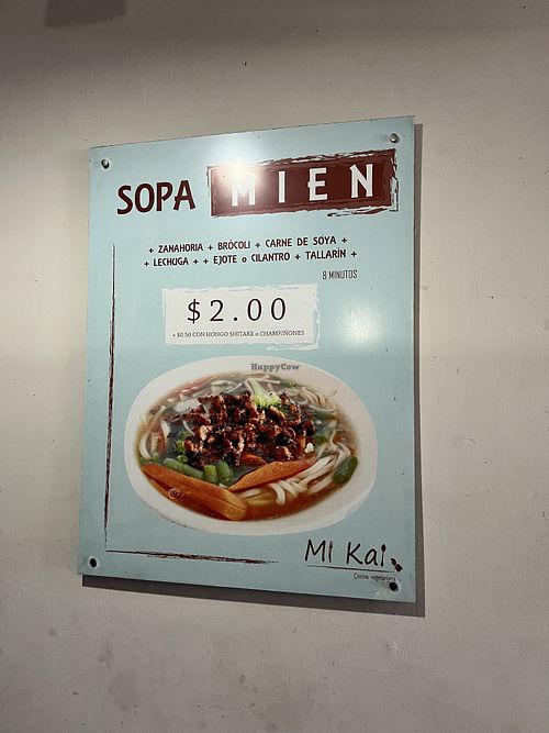   at Mi Kai Cocina Vegetariana in San Salvador