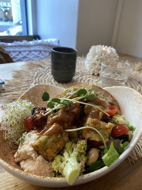 Tempeh bowl  at BOHO in Helsinki