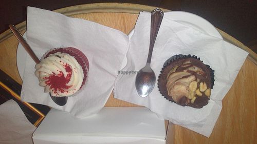 'Red velvet and Peanut butter cupcakes' at Ms. Cupcake in South West London