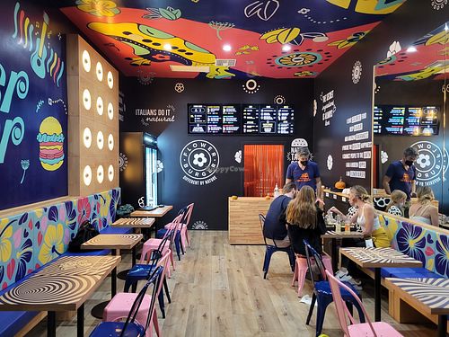 Inside at Flower Burger in West Hollywood