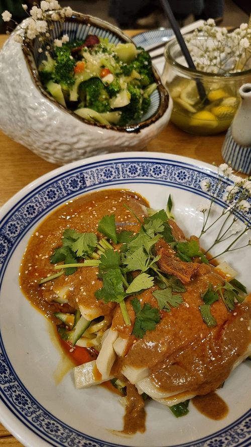Liangpi (cold skin noodles, peanut sauce) - DELICIOUS at laolao in Vienna