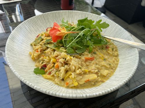 Cocos curry with vegetable and rice   at Stadtwirtshaus Hopferl in Gmuend