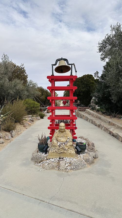 Fun grounds to walk through    at Food for Thought Cafe in Joshua Tree