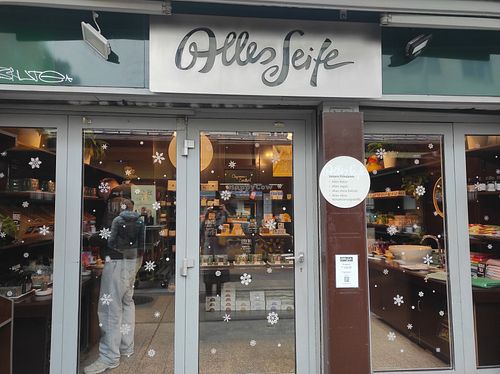 Entrance at Alles Seife in Vienna