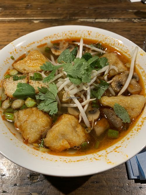 Spicy tofu & mushroom pho  at Pho in Edinburgh