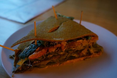 Breakfast options at Alchemist Garden in Amsterdam