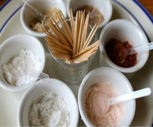 Hawaian Red Alea, Inka Salt, Pyramid Salt, Smoked Danish, Longivity Salt, Gomasio at Alchemist Garden in Amsterdam