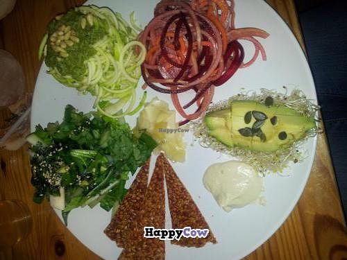 One example of a delicious raw food plate at Alchemist Garden in Amsterdam