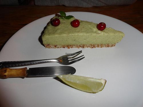 Avocado-lime cake at Alchemist Garden in Amsterdam
