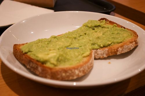 avocado toast - veganized, no egg at LIS - Go Natural - T1 in Lisbon