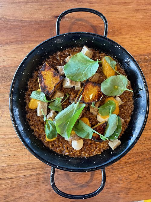 Paella de abóbora  at Seiva Restaurante in Matosinhos