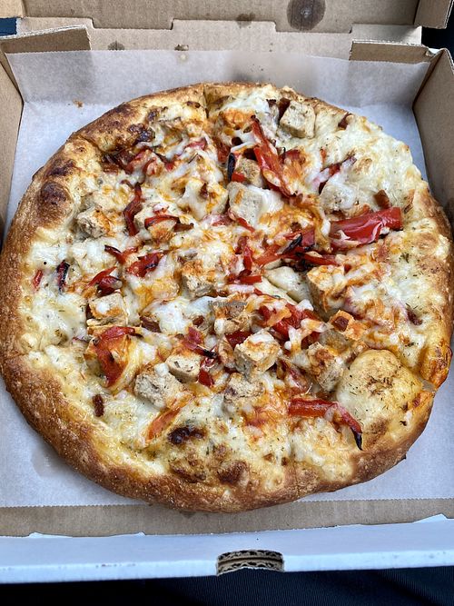 Vegan Ranch Supreme at Rudy's Pizza in Portland