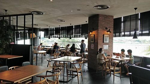 Restaurant interior decor at Thai Accent in Central Singapore