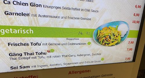 Only first and third are vegan  at New Saigon in Hamburg