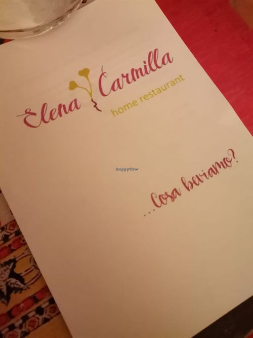 Wine and beer list  at Elena Carmilla  in Rivarossa