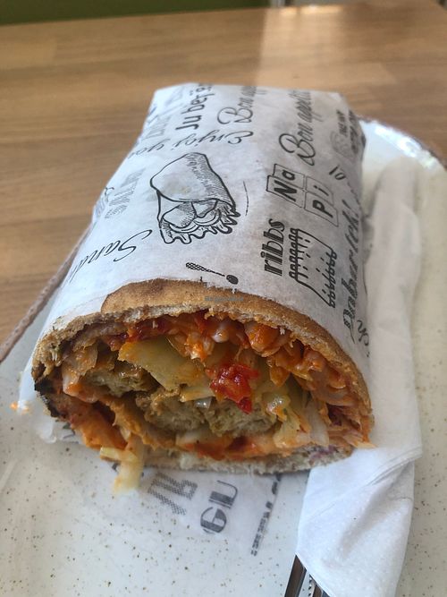 My sietan burrito at Upcafe in Split