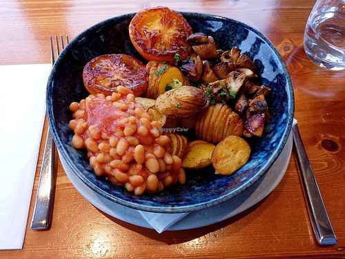 Delicious Vegan Hasselback brunch at The Kirk Cafe in Orkney Islands