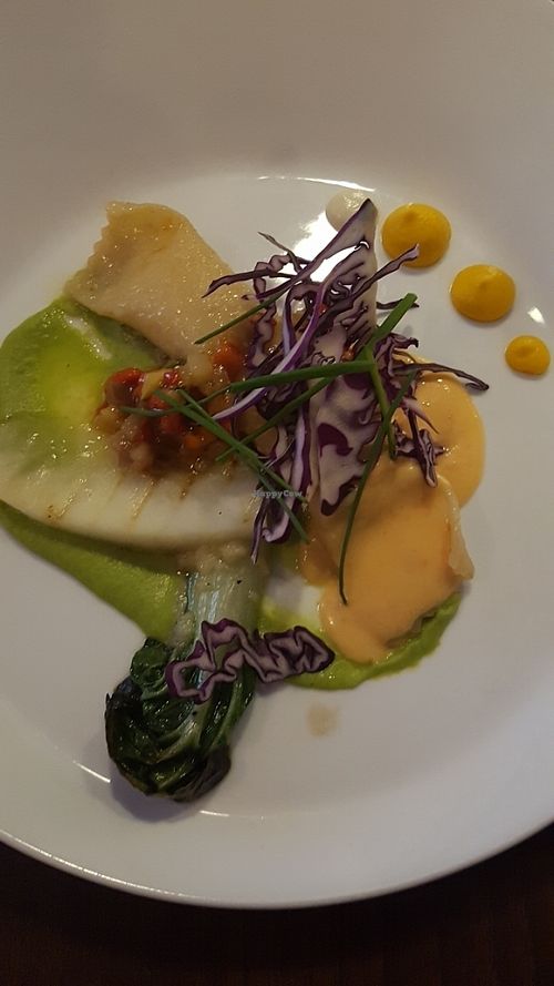 Ravioli with grilled melon. at Lucky Leek in Berlin