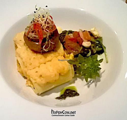 Gratinated Ginger Carrots Cannelloni with Coconut Bechamel at Lucky Leek in Berlin