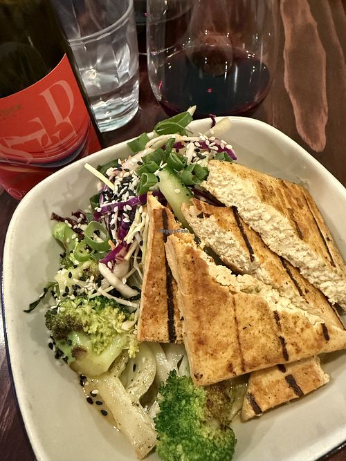 Sesame ginger noodle bowl  at Rise Above in St Catharines