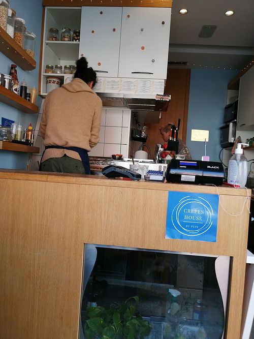 Yes, they literally cook in front of u! at Crepes House by PePe in Venice