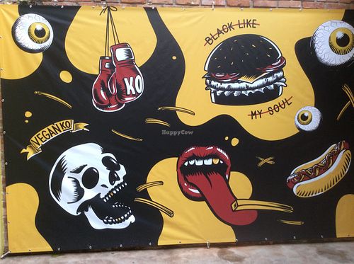 The veganko wall advert. at VeganKO in Zagreb