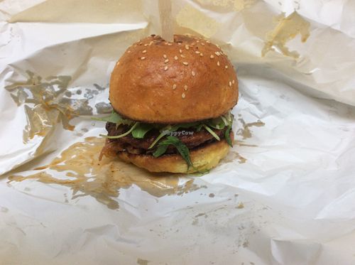 My truffle burger was very tasty! at VeganKO in Zagreb