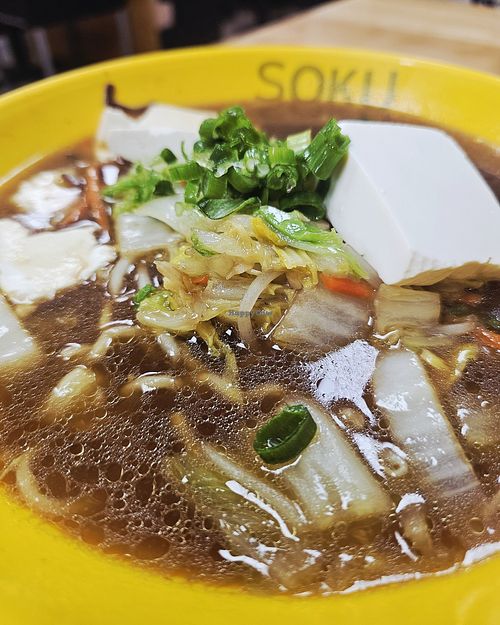 Mixed Veggie Ramen at Soku Ramen Bar in Sacramento