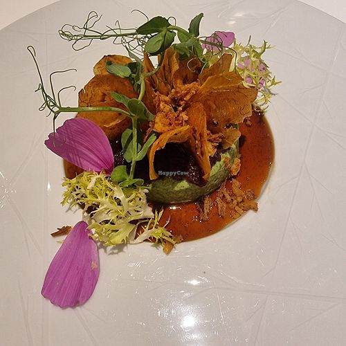 Penacotta de Espinafres at Hotel Quinta das Lágrimas in Coimbra