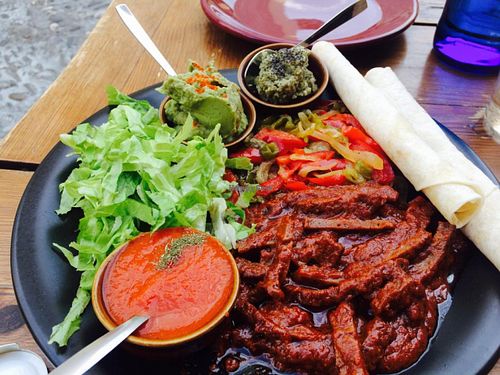 Fajitas  at Paprika in Granada