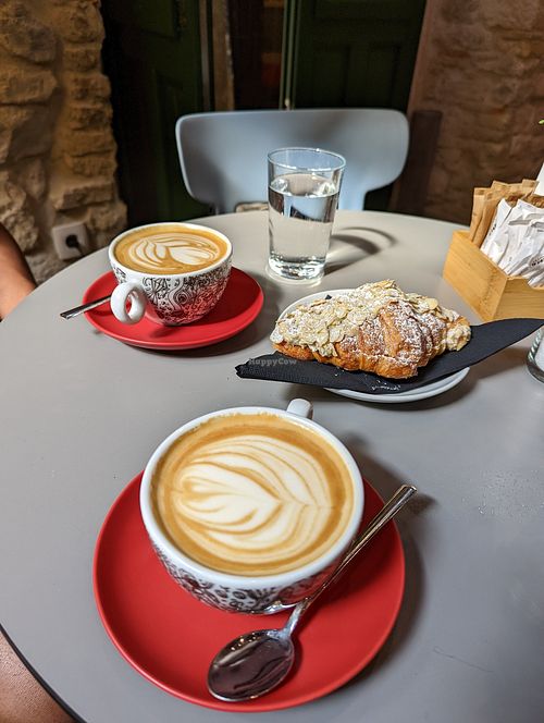 Oat Milk Lattes at D16 Coffee in Split