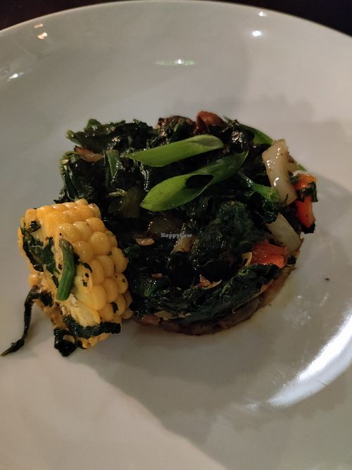 Main dish with many veggies at Rainarai - Polonceaukade in Amsterdam