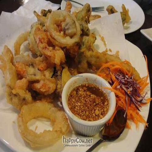 Vegan Veggie Tempura Appetizer at Araya's Place - University District in Seattle