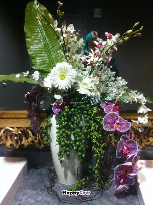 I couldn't believe how fancy the bathroom was here.  at Araya's Place - University District in Seattle