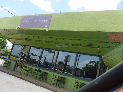 Curb view at Green Seed Vegan in Houston