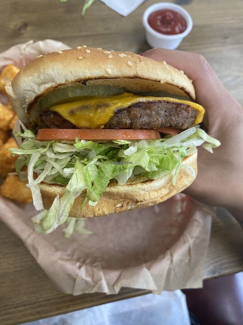 Close-Up of Nice Burger 😋 (Delightful Post-Run)  at Nice Burger in Stanton