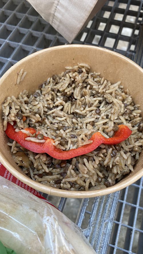 Rice + lentils  at Le Comptoir Libanais in Cherbourg