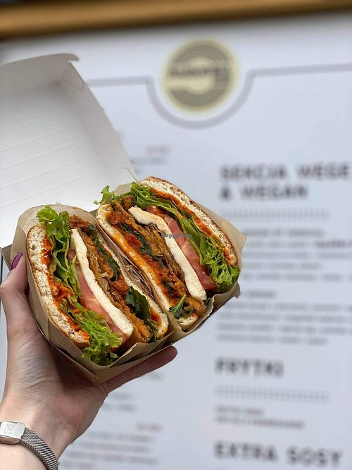 Halloumi Burger  at Parkowa in Krakow