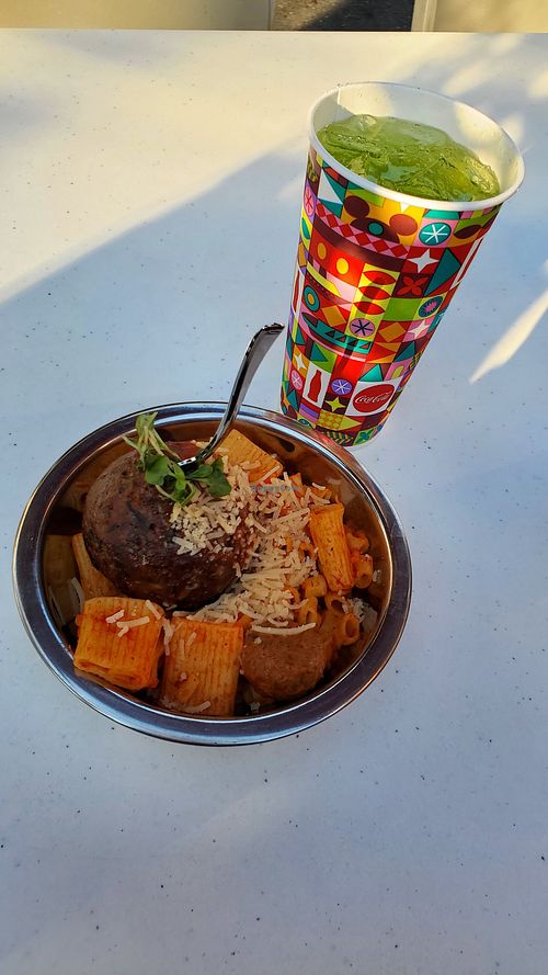 Impossible meatball at Disneyland - Pym Test Kitchen in Anaheim