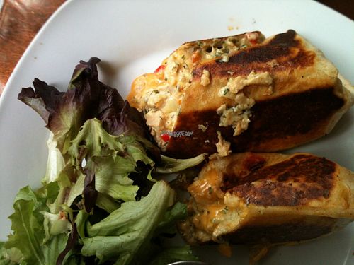 Season Vegan's Plant-Based 'Tuna' Melt w/ Side Salad

NYC

photo by ecoRDN 
ecoRDN.com at Seasoned Vegan in New York City