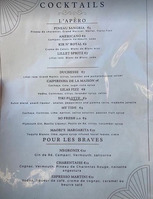  at La Tribu in Ile-de-re