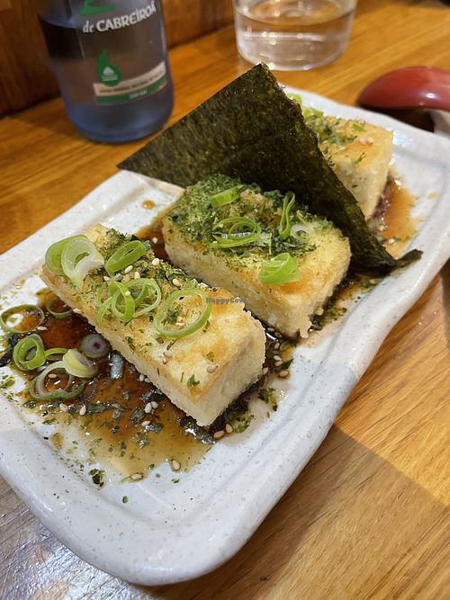 Crispy tofu delicious😄 at Grasshopper Ramen Bar in Barcelona