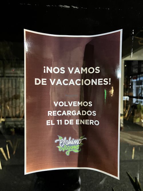   at El Chino Vegano in Lima