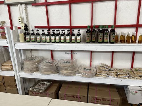 Selection of some items that can be bought and used at home   at The Vegan Shop in Hilo