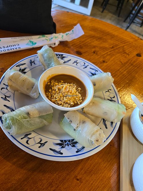 Spring Rolls at The Vegan Shop in Hilo
