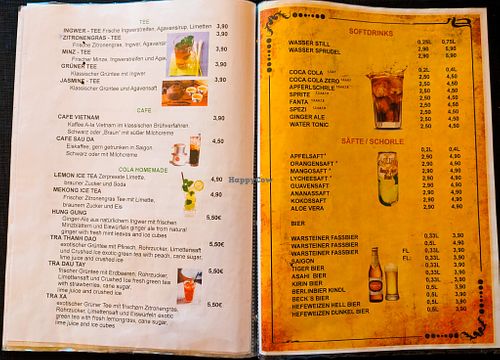 Menu page at Rou Vegan at Rou Vegan in Berlin