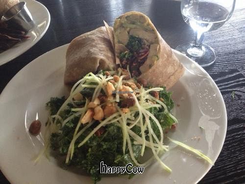 Tofu, Avocado Veggie Wrap at The Garden Cafe - Common Ground in Kilauea