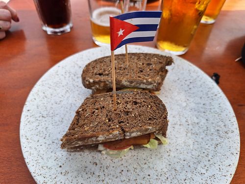 Vegan daikon radish BLT at Cafe Cuba in St Julians
