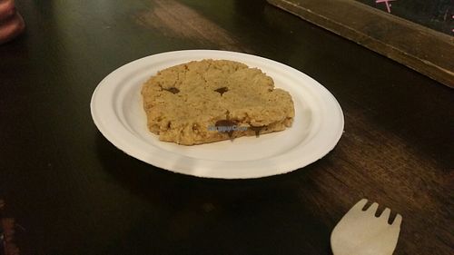 Peanut butter and choc chip cookie at Cookies and Scream - Camden Lock Market in North West London